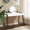 Costway Computer Desk Laptop PC Writing Table Makeup Vanity Table w/Drawer and Wood Legs